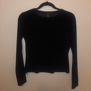 Forever 21 velvet long sleeve